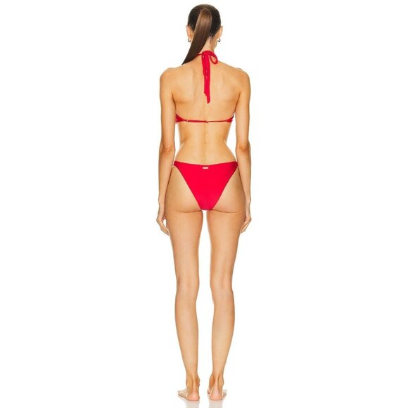 Cult Gaia Caitriona Halter One Piece Swimsuit in Lollipop Red - Picture 5 of 6